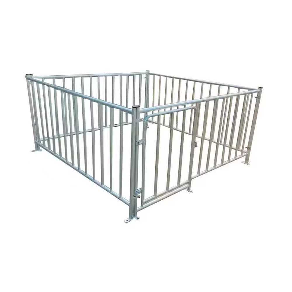 조립식 울타리 펜스 돼지 우리 축산 농가 격리 창살 냉도금 1m x 1m (간격 12cm) - 상품 이미지
