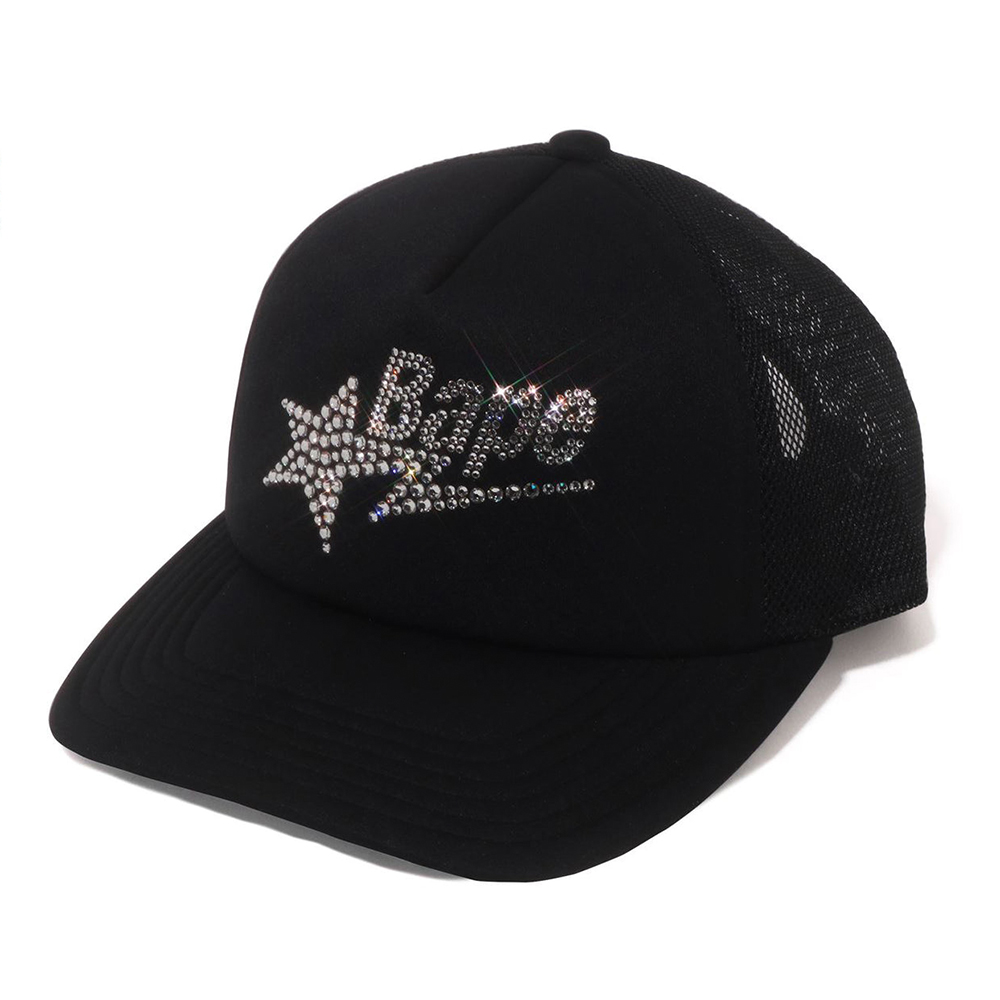 베이프 우먼즈 모자 CRYSTAL STONE STA LOGO MESH CAP 1L80-280-002 - 상품 이미지