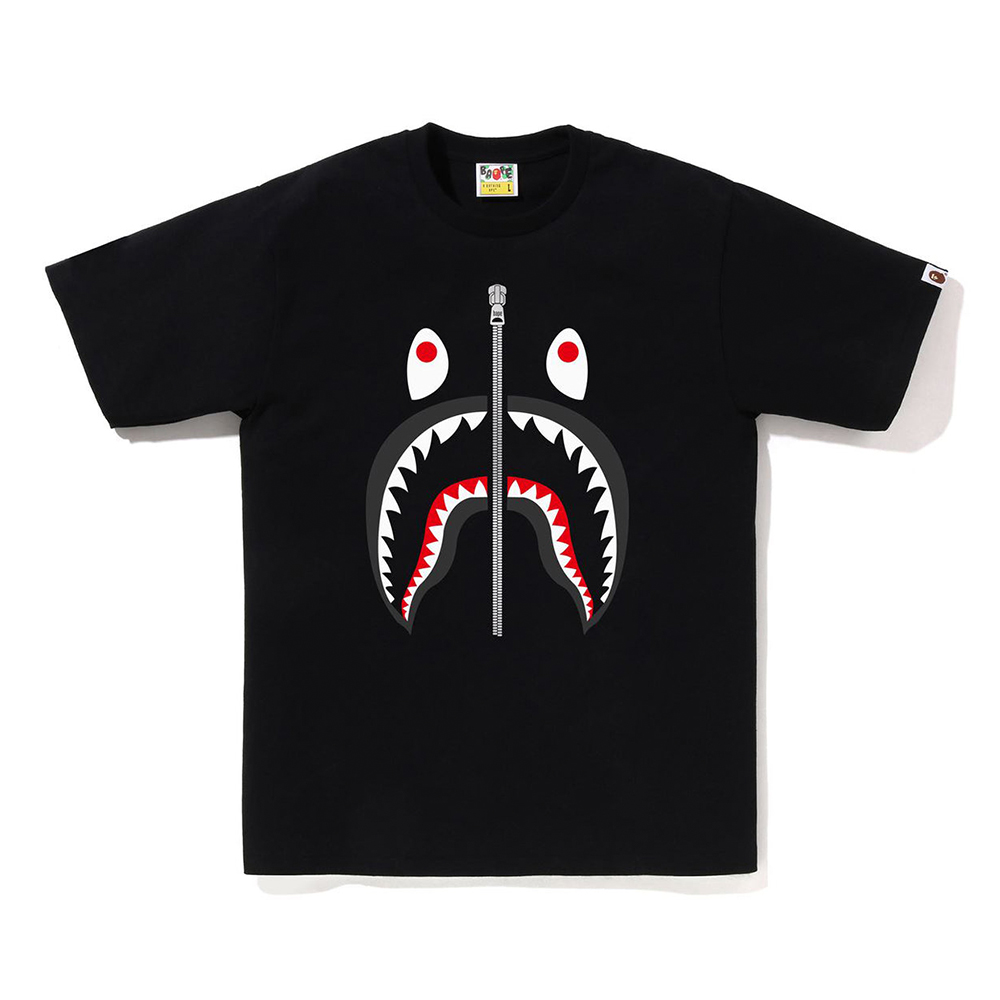 베이프 반팔티 SHARK TEE 1L80-110-003 - 상세 이미지 4