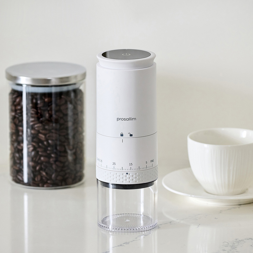 프로살림 전동 커피 그라인더 자동 원두 분쇄기 무선 휴대용 가정용