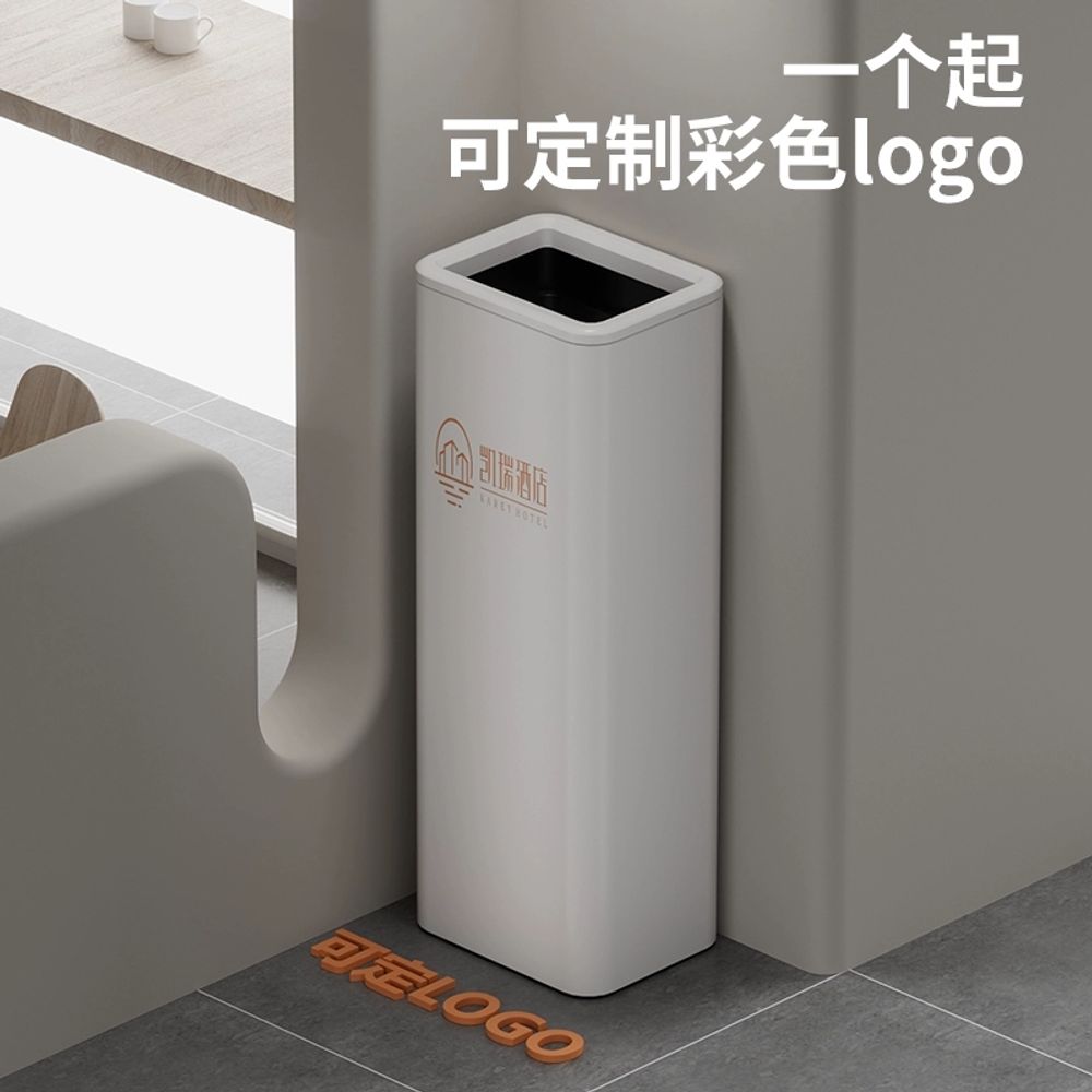긴 쓰레기통 롱 15L 업소용 키가 호텔 대형 대형휴지통 A. 25L소프트 화이트 - 상세 이미지 5