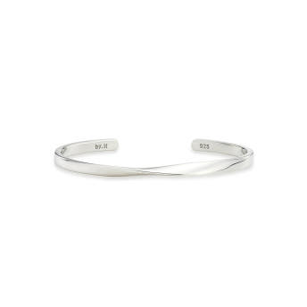 [바이이에르] [925 silver] Twist edge bangle (Silver) BH7B52707W900S - 상세 이미지 2