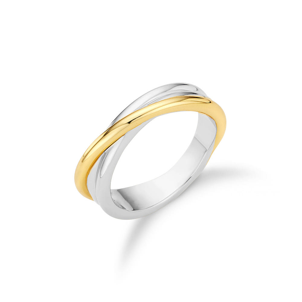 [바이이에르] [925 silver] Volume cross over ring (Combi) BH7R53731C9 - 상세 이미지 2