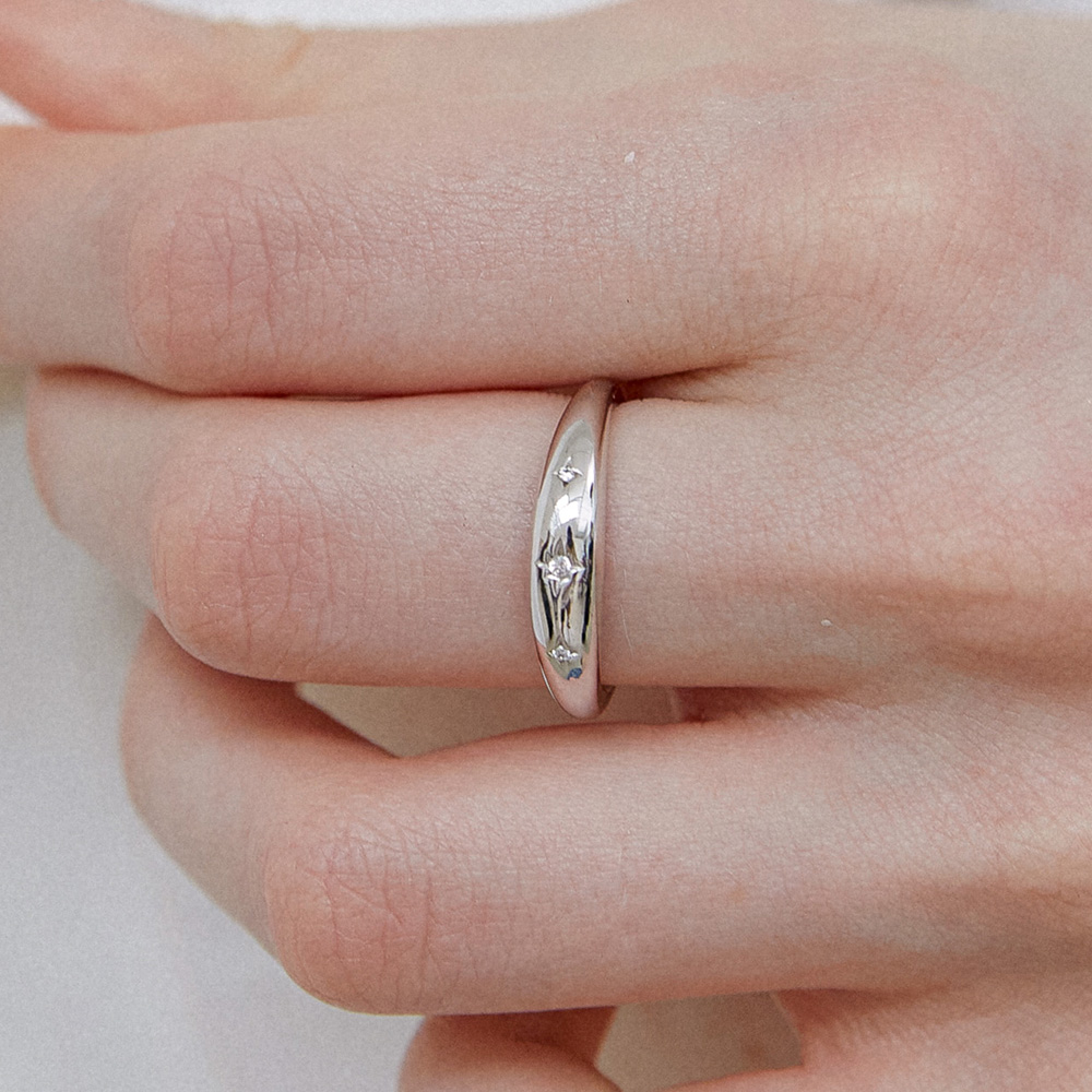 [바이이에르] [925 silver] Star stone ring (Silver) BH7R52712W9 - 상세 이미지 2