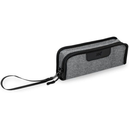 [해외]135mm 필름용 JJC 필름 파우치 케이스, 35mm 5롤용 폴리에스터 휴대용 파우치, 탄성 슬롯 내부 및 벨트 루프 디자인, 휴대하기 쉬운 무료 손목 스트랩(필름 미포함