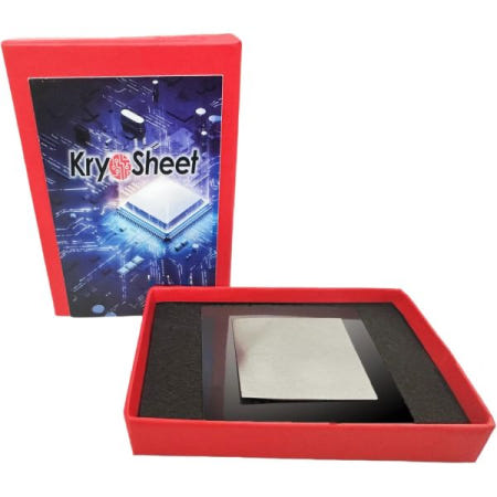 [해외]써멀 패드 CPU 패드, KryoSheet (38x38x0.2mm) - 그래핀 최고 열전도율 고성능 페이스트 CPU/GPU를 위한 대안 33 x 33 x 0.2 mm