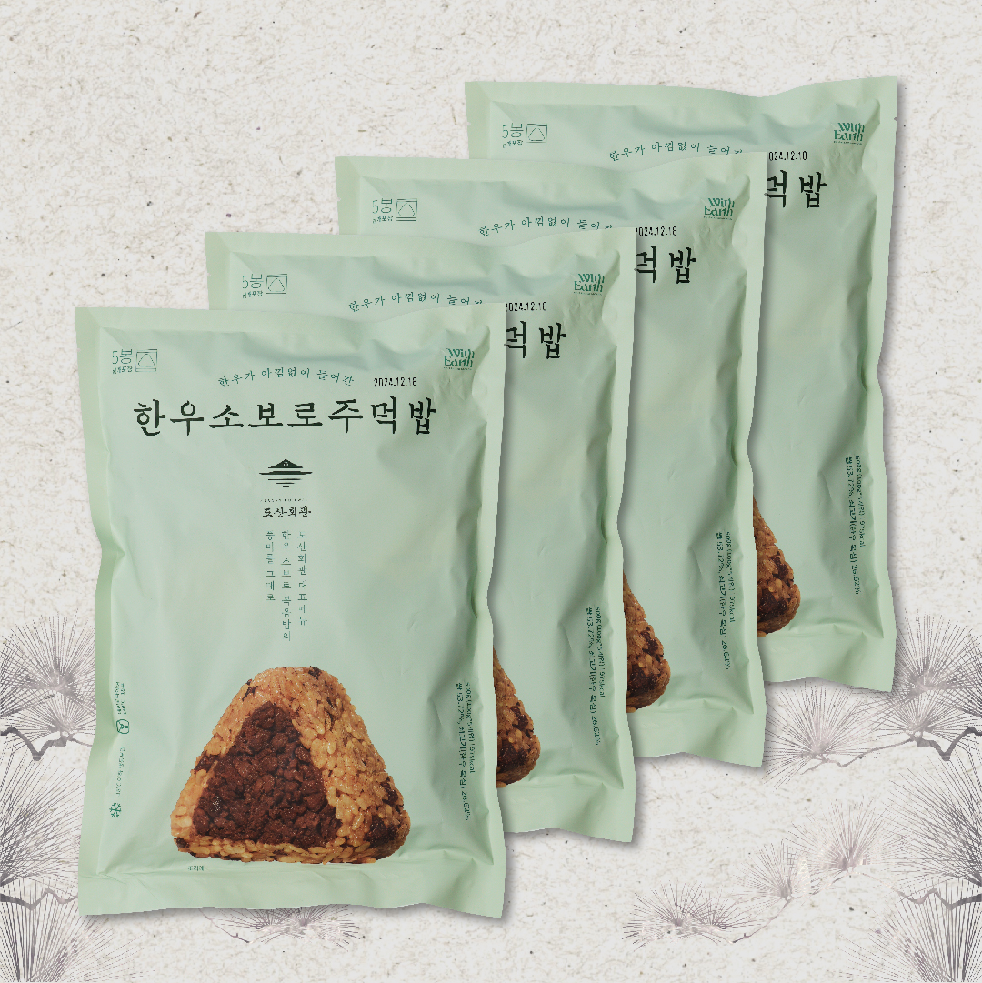 도산회관 한우 소보로 주먹밥 5개입 500g, 4개 - 메인 이미지