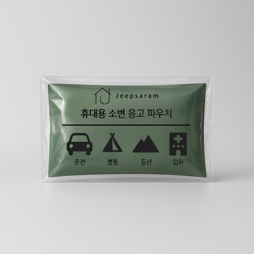 이동식 변기 캠핑 화장실 소변기 소변통 일회용 소변 응고제 차량용 상품 이미지