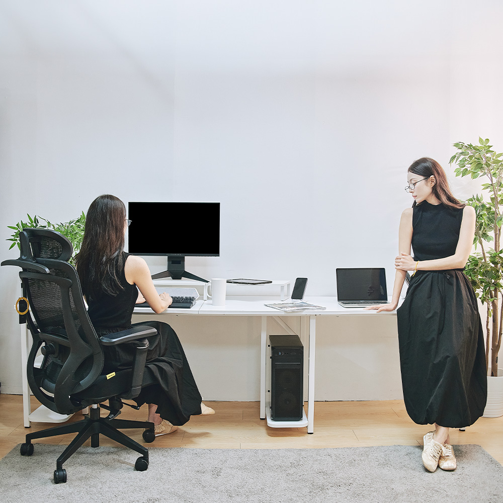 제닉스 ARENA L데스크 프로 ㄱ자코너 2인용 컴퓨터게이밍책상