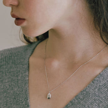 [바이이에르] [925 silver] Egg ball necklace (Silver) BH7N40706W9450 - 상세 이미지 3