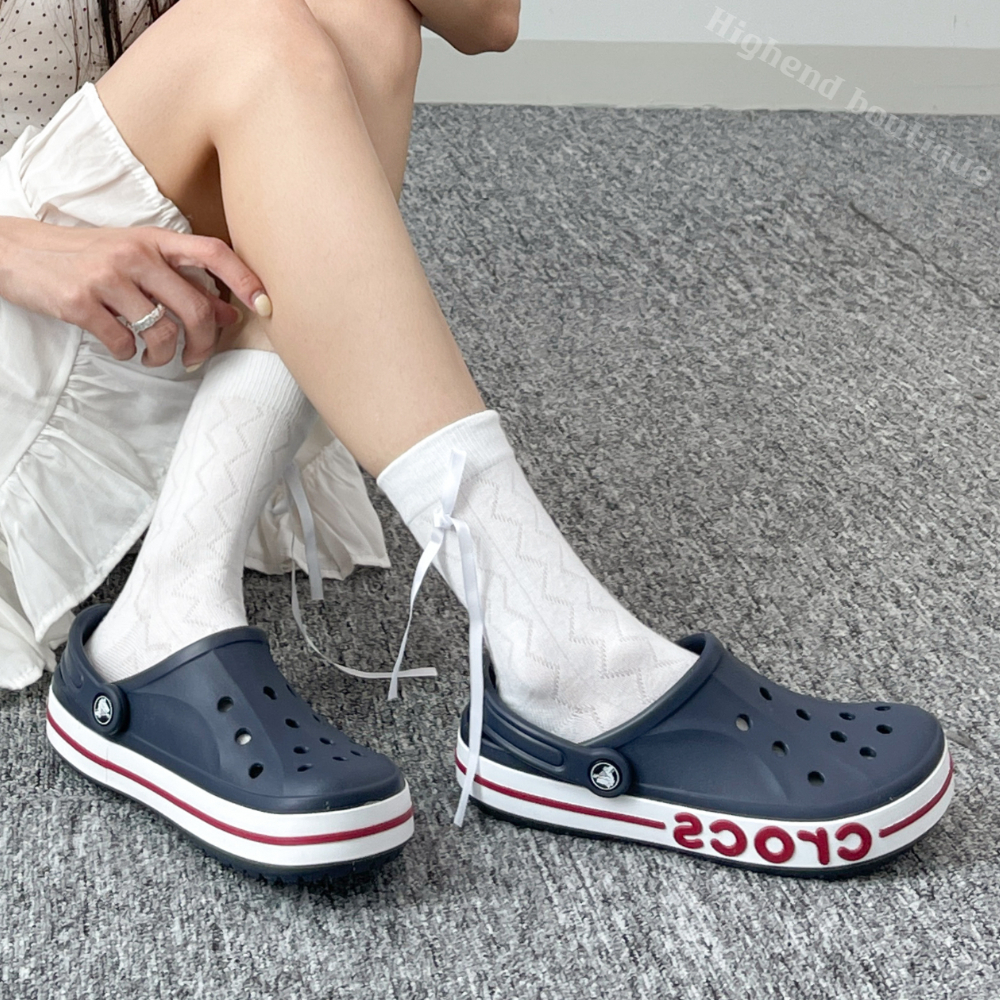 크록스 바야 클로그 클래식 크록 크럭스 샌들 네이비 페퍼, 250