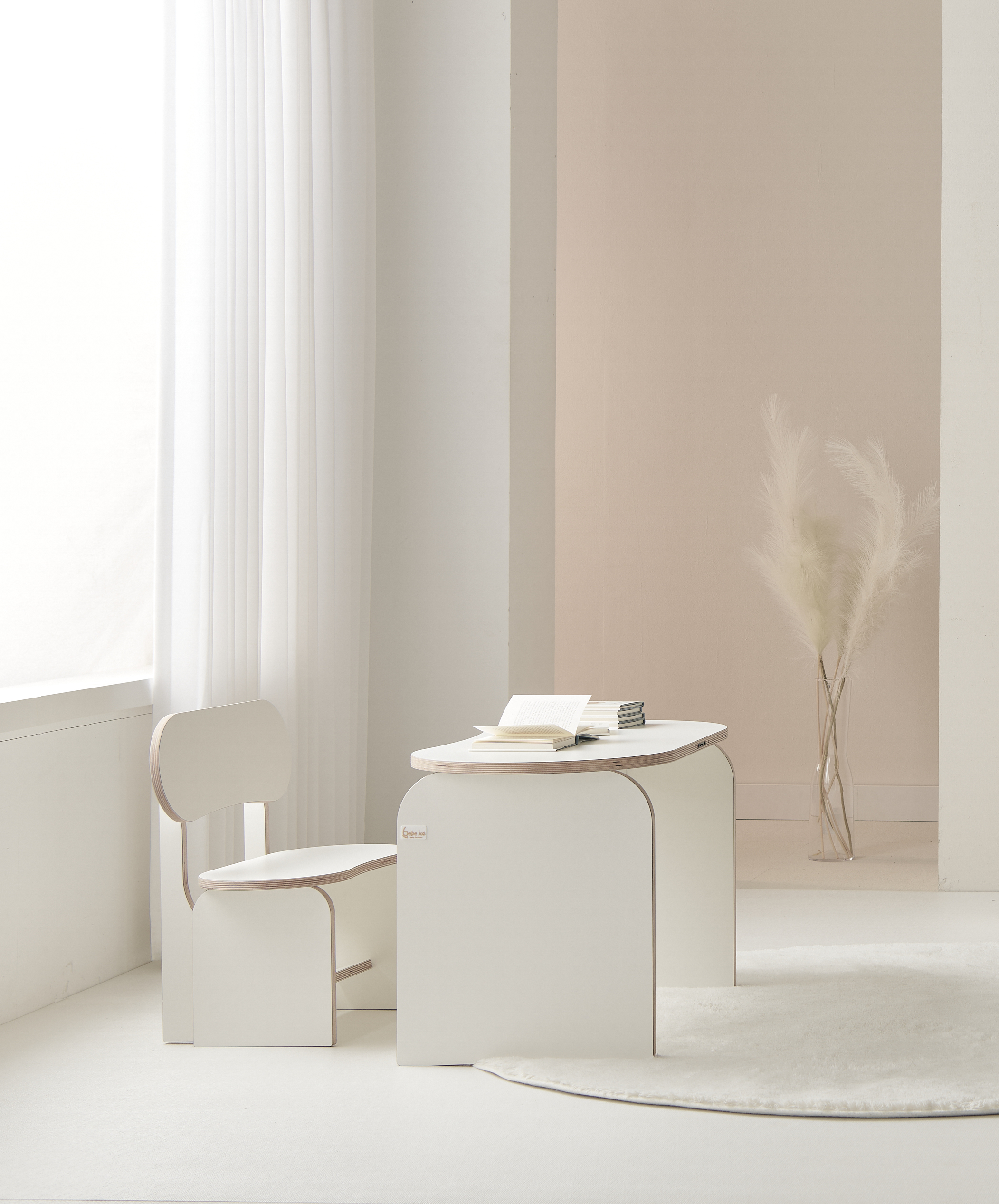 베베조아 유아 아기 책상 의자 세트 테이블 높이조절