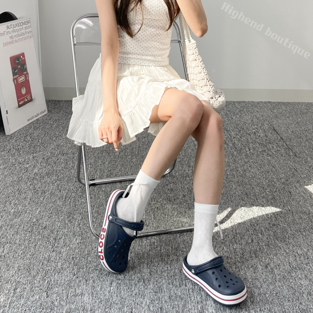 크록스 바야 클로그 클래식 크록 크럭스 샌들 네이비 페퍼, 250