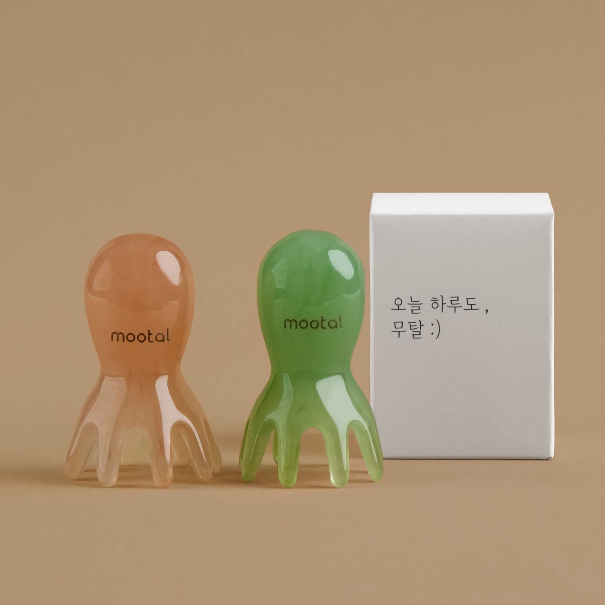 무탈 두피 괄사 마사지 승모근 머리 지압 마사지기 문어 하드핏