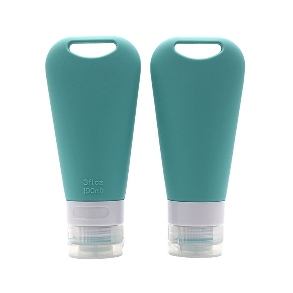 세면도구 여행용샴푸세트 세면 용품 휴대용세안도구 A. 90ml 라이트 그레이 친환경 실리콘 - 상세 이미지 4