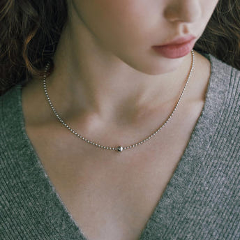 [바이이에르] Ball necklace (Silver) BH7N40703WB450 이미지 7