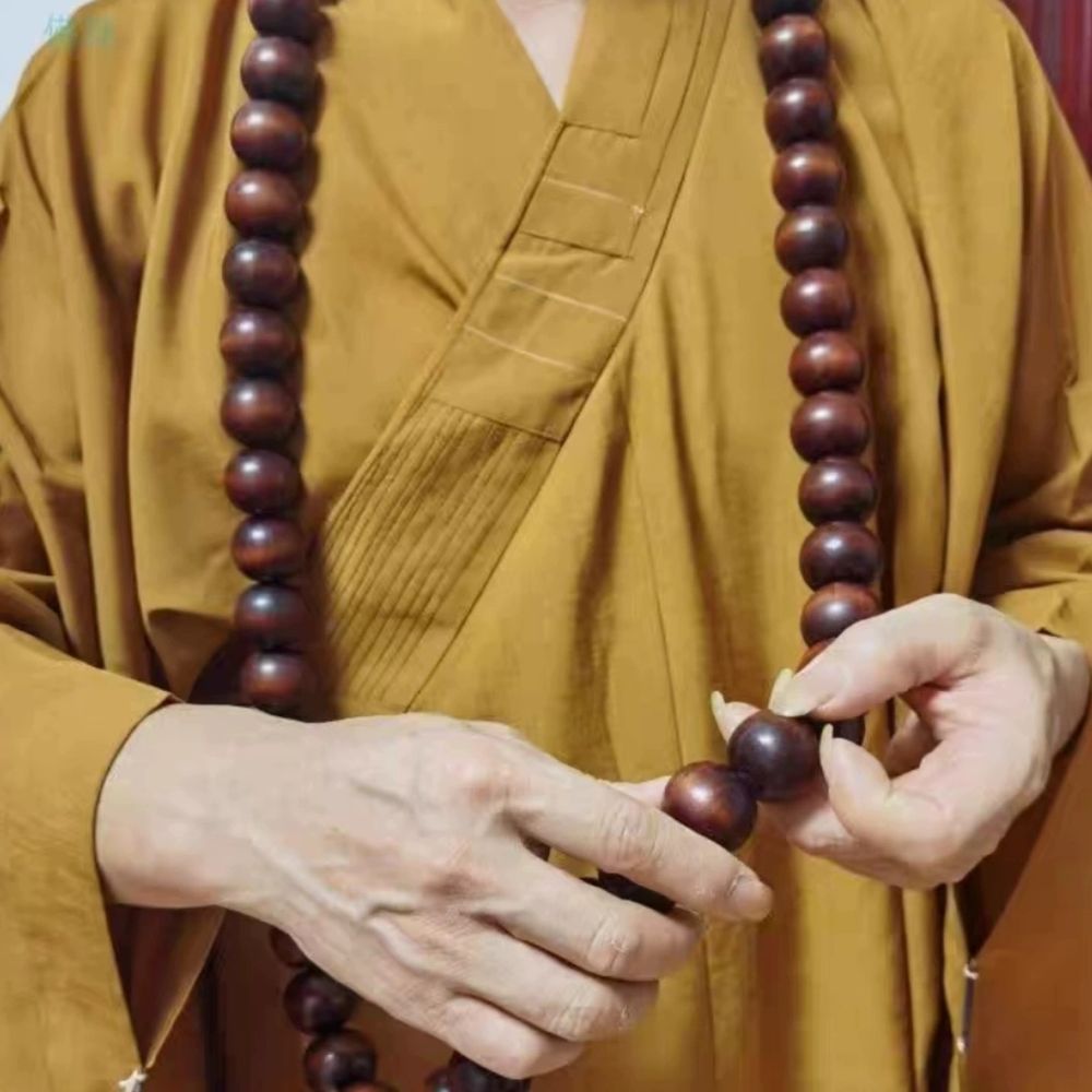 불교 목걸이 염주 부적 합장주 미니 팔찌 6 A. 54 개의 사양을 가진 검은 대형 불교 - 상세 이미지 3