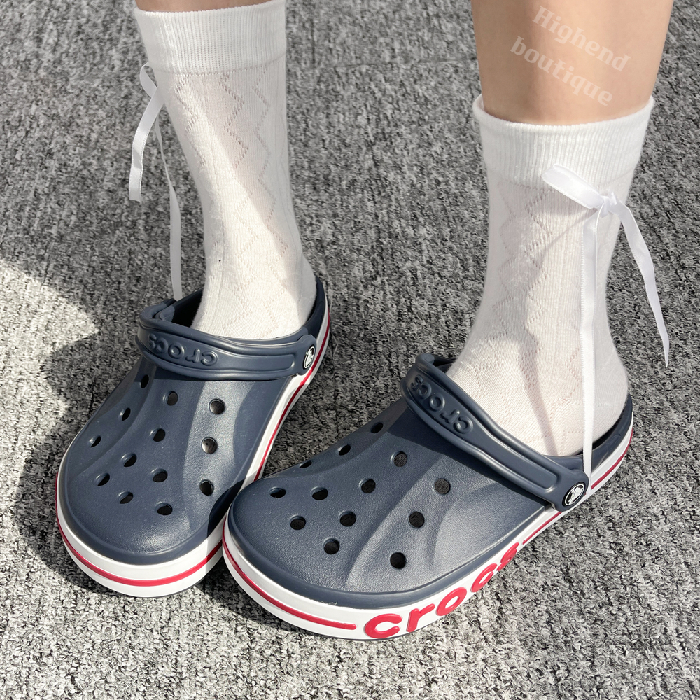 크록스 바야 클로그 클래식 크록 크럭스 샌들 네이비 페퍼, 250