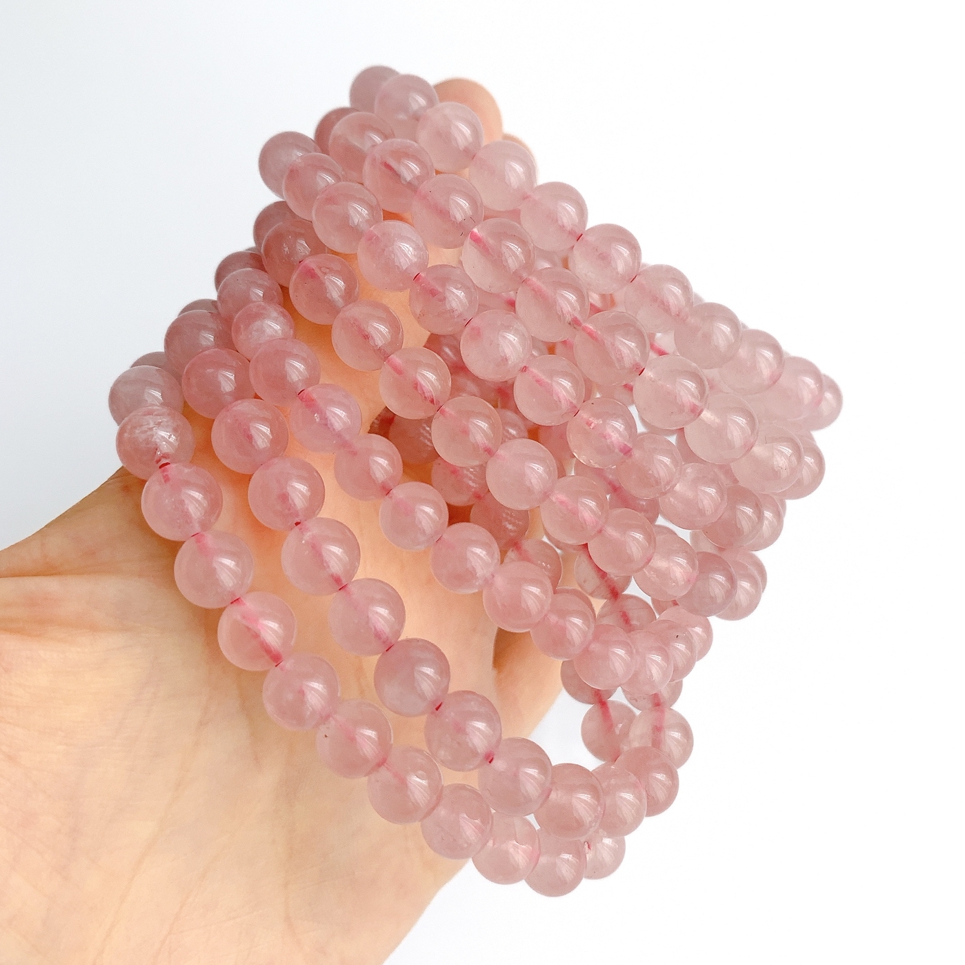 에이플로 AA 마다가스카르 로즈쿼츠 핑크 장미수정 원석 부자재 팔찌만들기 7mm,8mm - 상세 이미지 4