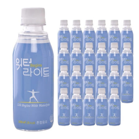 자체제작 워터라이트 230ml x 24 체내수분 전해질 보충 빠른 수분 섭취 회복 컨디션 케어 운동