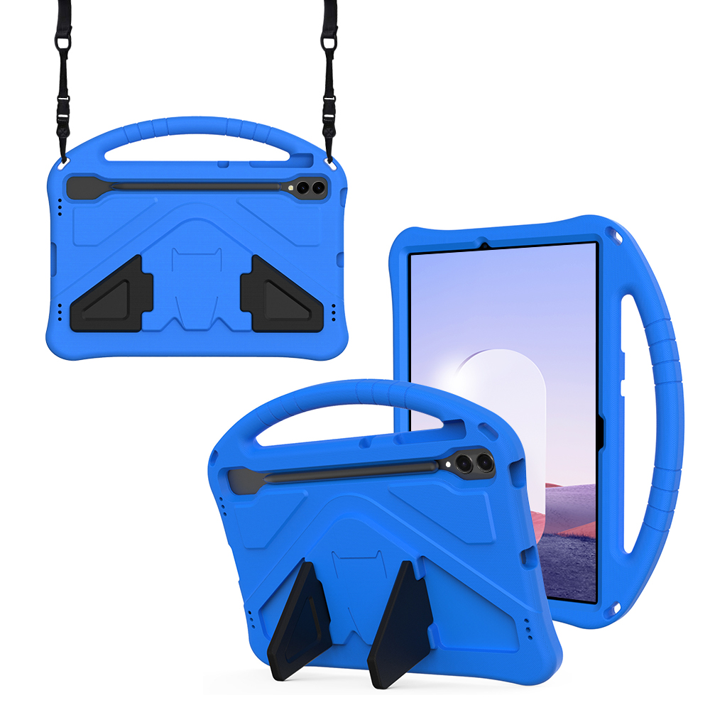 갤럭시탭 S8 플러스 갤럭시탭 S7+ 케이스 범퍼 키즈 스트랩 에바폼 메가윙 블루, 탭 S8+/S7+ - 상품 이미지