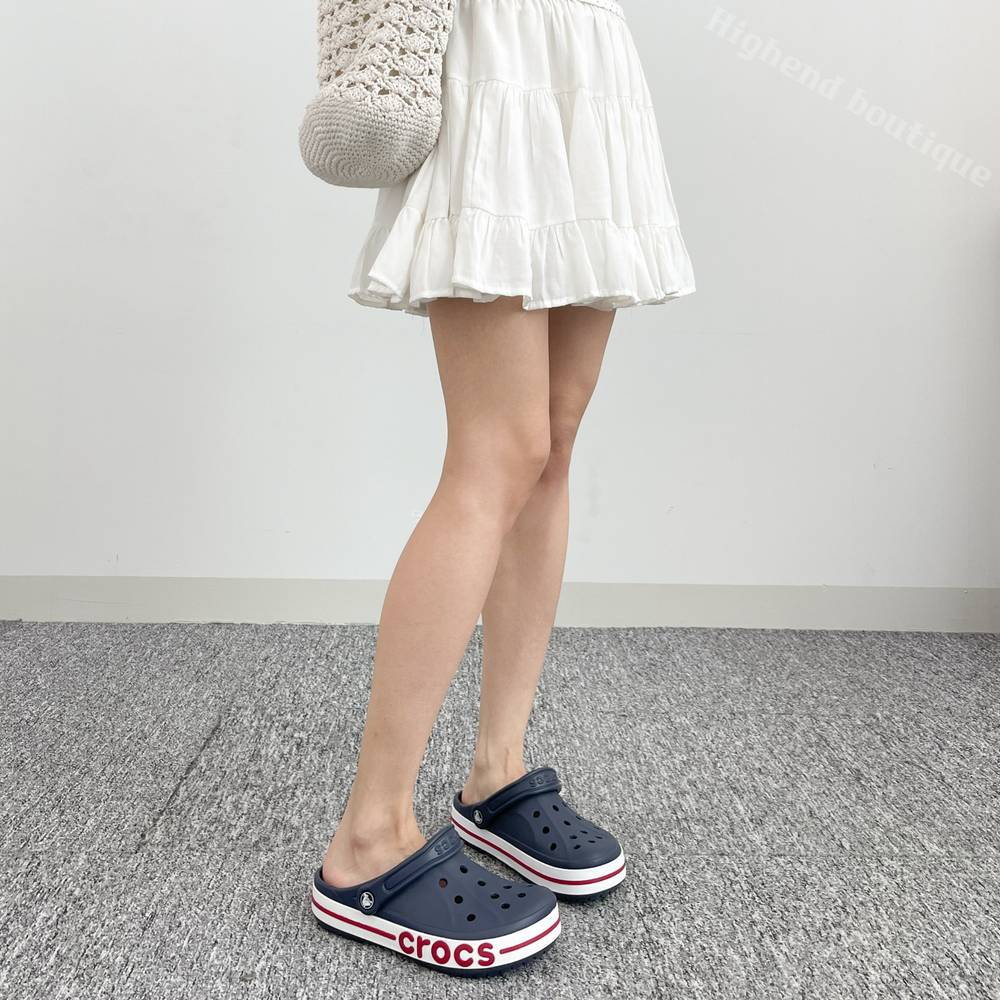 크록스 바야 클로그 클래식 크록 크럭스 샌들 네이비 페퍼, 250