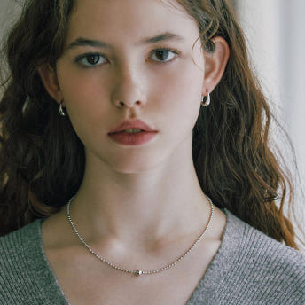 [바이이에르] Ball necklace (Silver) BH7N40703WB450 이미지 6