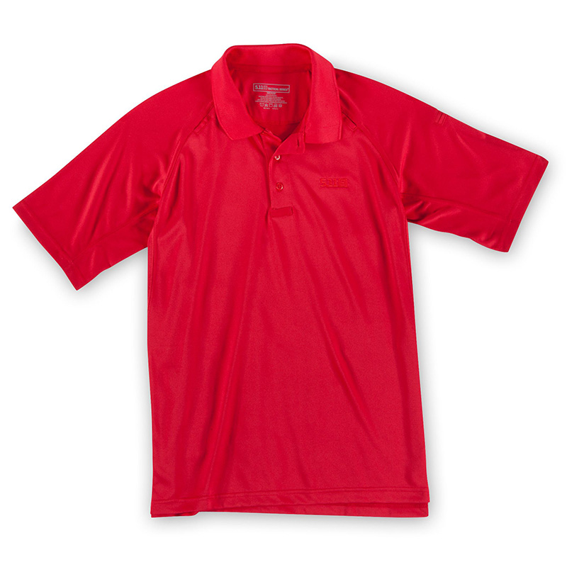 5.11 택티컬 퍼포먼스 폴로 반팔 셔츠 (레인지레드) - Performance Polo Short Shirt (Range Red)