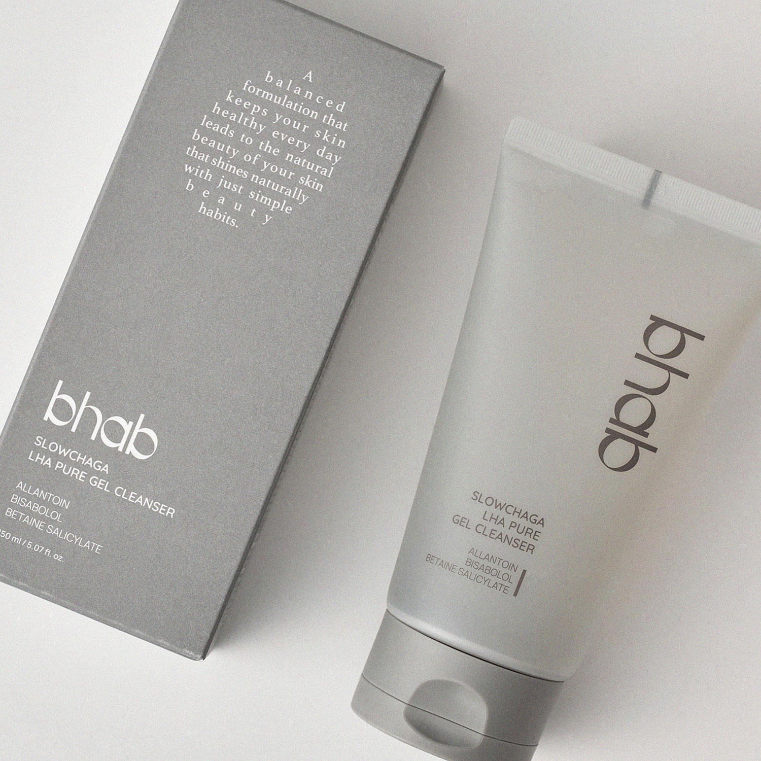 비햅 슬로우차가 LHA PHA BHA 히알루론산 약산성 젤 클렌저 150ml - 상세 이미지 4