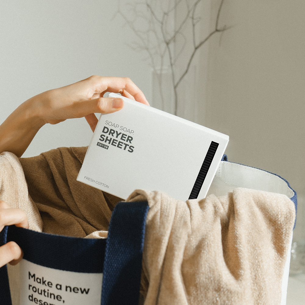 소프소프 드라이시트 40매입 - 건조기 섬유유연제 시트