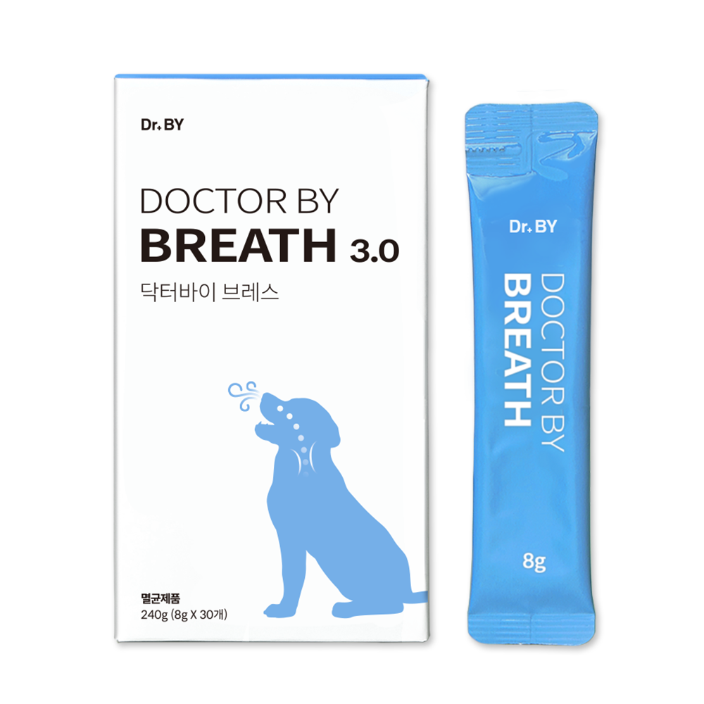 닥터바이 브레스 강아지 기관지 영양제 기침 호흡기 켁켁거림 30개입, 1개