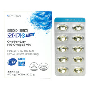 닥터체크 원퍼데이 알티지 오메가3 Mini 60캡슐, 1개 맛있게 먹은 솔직 후기 - 상품 이미지 3