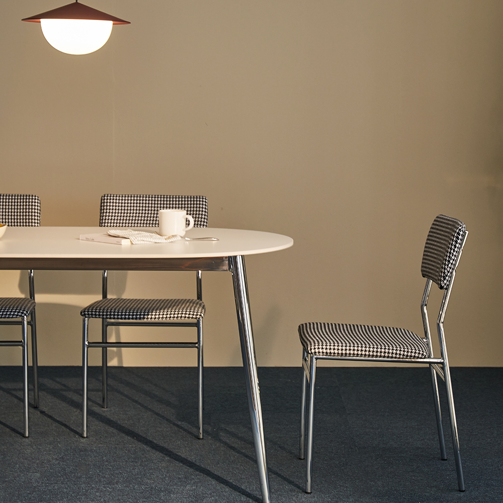 바스포르 알키 포세린 세라믹 2인용 식탁 세트 1200 사각형 (의자 2개)