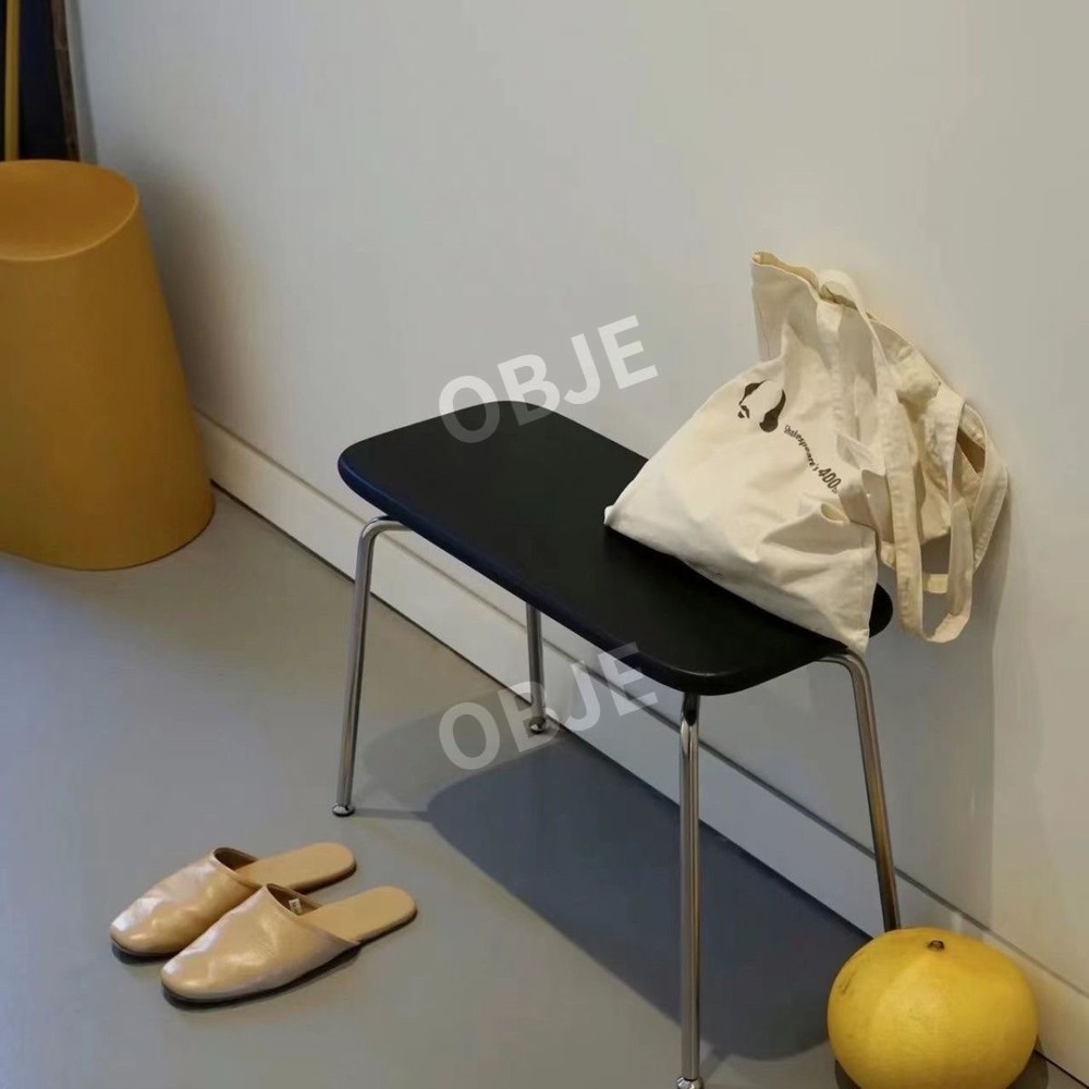 롱 벤치 의자 스테인리스 현관 신발 의자 매장 식탁 벤치 디자이너 침대 옆 의자 - 상세 이미지 3