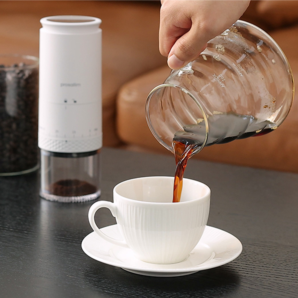 프로살림 전동 커피 그라인더 자동 원두 분쇄기 무선 휴대용 가정용