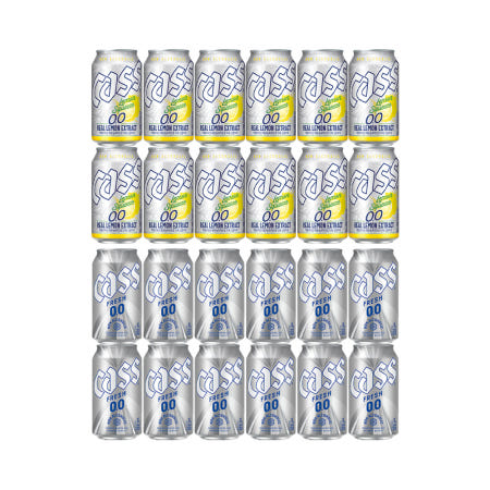 카스제로 355ml 12캔 + 카스제로레몬스퀴즈 330ml 12캔 논알콜