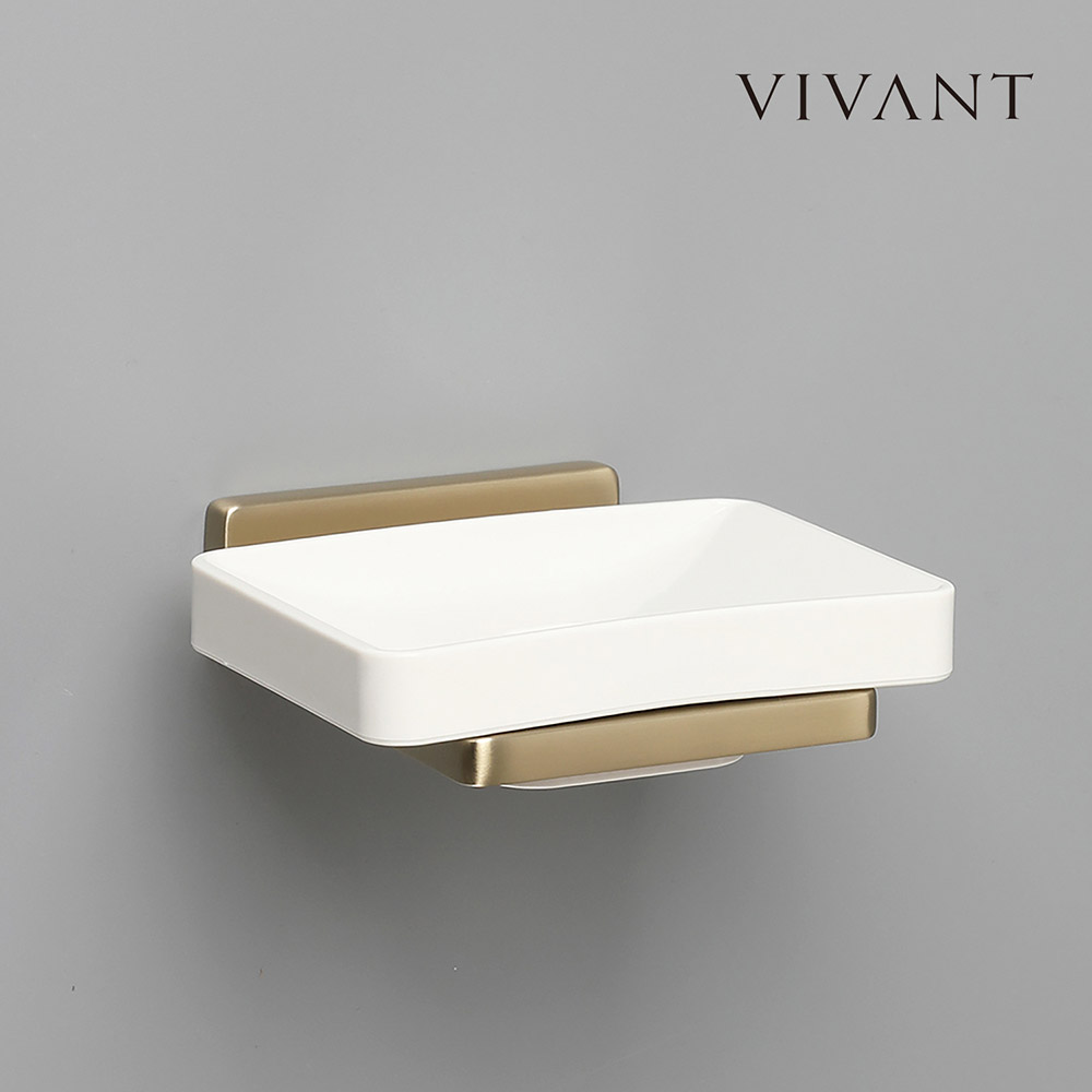 비누대 비반트 VIVANT TC04D MS메트실버 그레이 골드 사각받침대 솝홀더 욕실화장실 - 상세 이미지 3