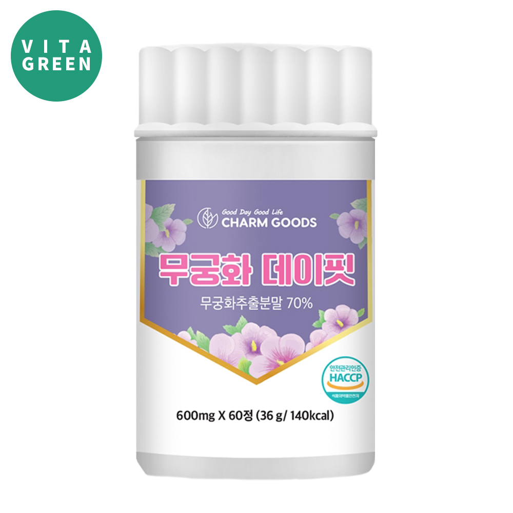무궁화 데이 핏 무궁화추출물 분말 함유 60정, 1개 - 메인 이미지