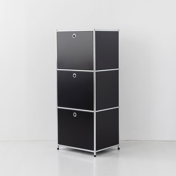 심플리 1x3 수납장 3문 BC146 500x400x1180mm, 3단, 화이트 9715.5907 이미지 6