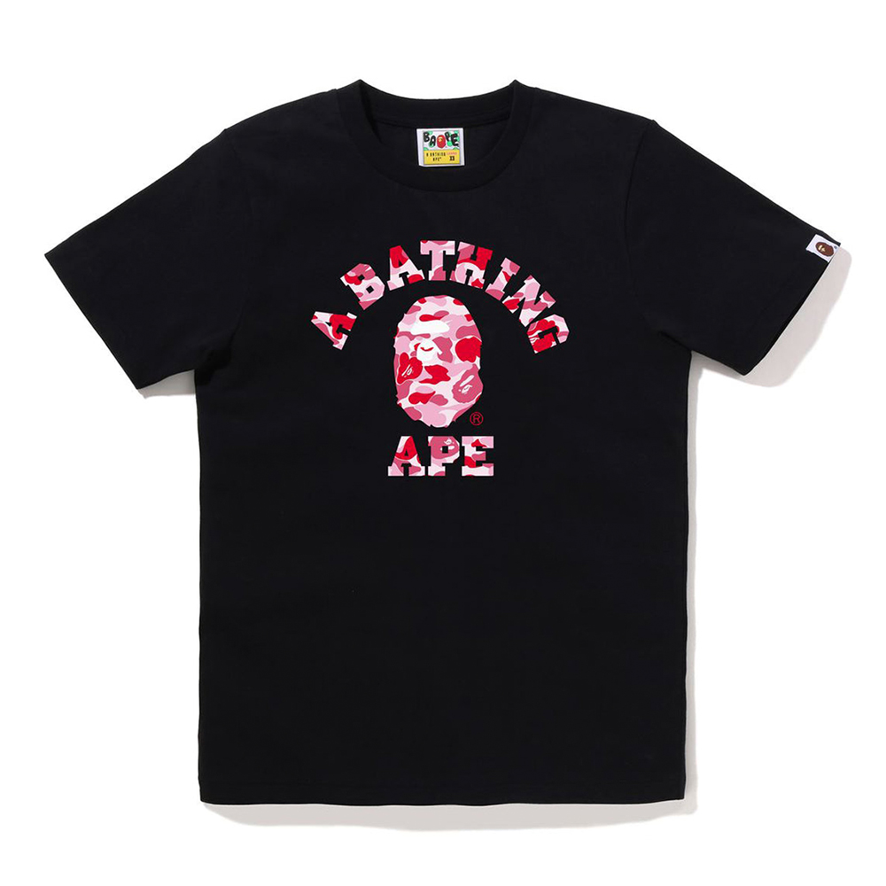 베이프 우먼즈 반팔티 ABC CAMO COLLEGE TEE 1L80-210-005 - 상세 이미지 3