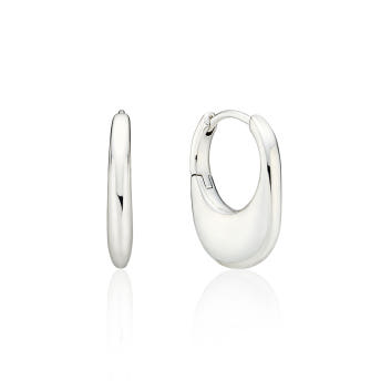 [바이이에르] Saddle bag one touch earrings (Silver) BH7E53717WBXXX - 상세 이미지 2