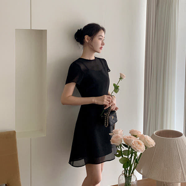 (국내제작) 오간자 시스루 하트넥 쉬폰 반팔 플레어 롱 원피스 op15973 가격 비교 아뜨랑스 (국내제작) 오간자 시스루 하트넥 쉬폰 반팔 플레어 롱 원피스 op15973