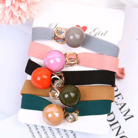 리본 머리끈 버블 헤어밴드 머리고무줄