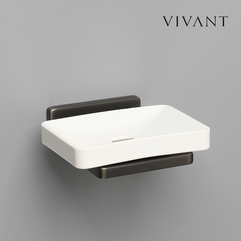 비누대 비반트 VIVANT TC04D MS메트실버 그레이 골드 사각받침대 솝홀더 욕실화장실 - 상세 이미지 2