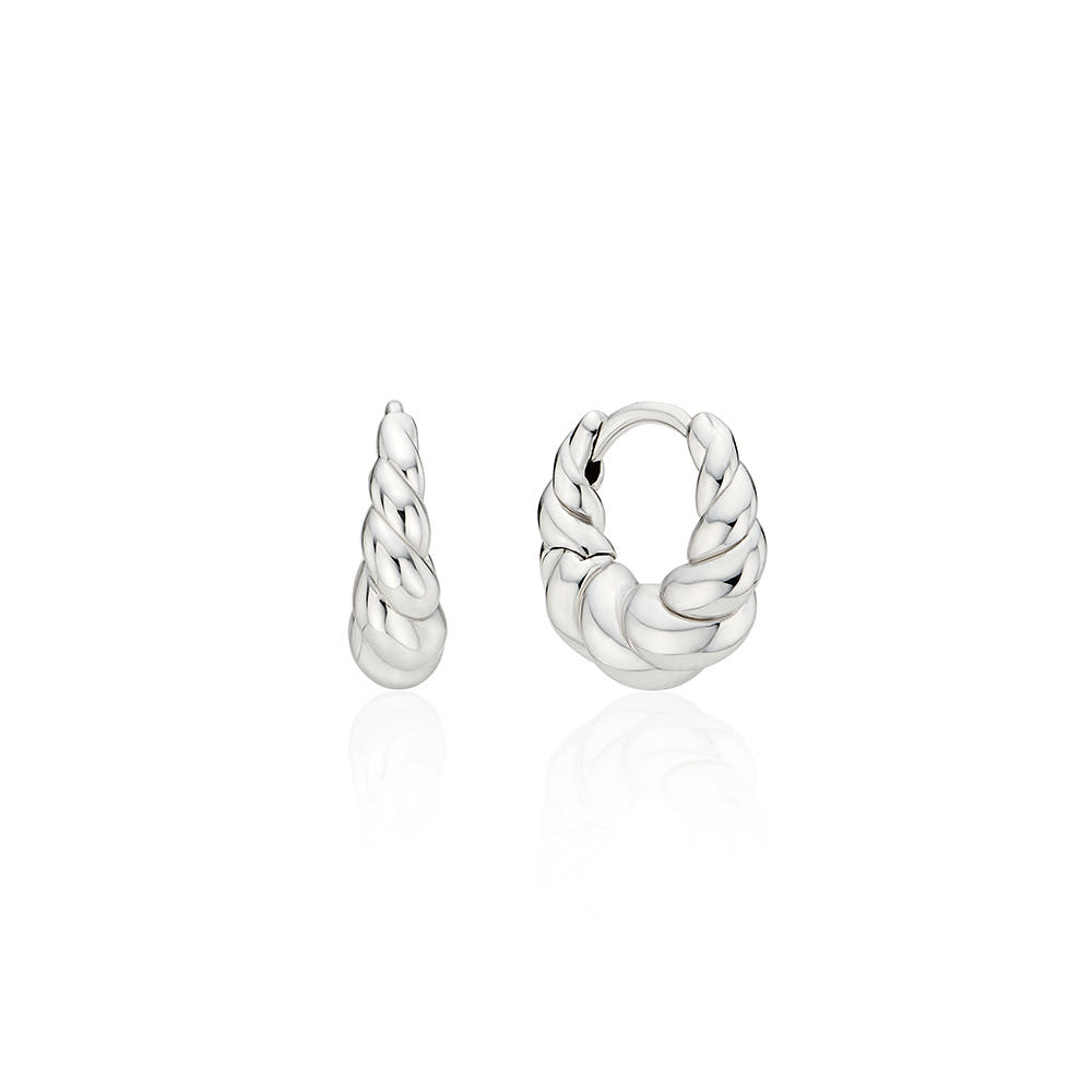 [바이이에르] Shell bell one touch earrings S (Silver) BH7E56742WBXXX - 상세 이미지 3