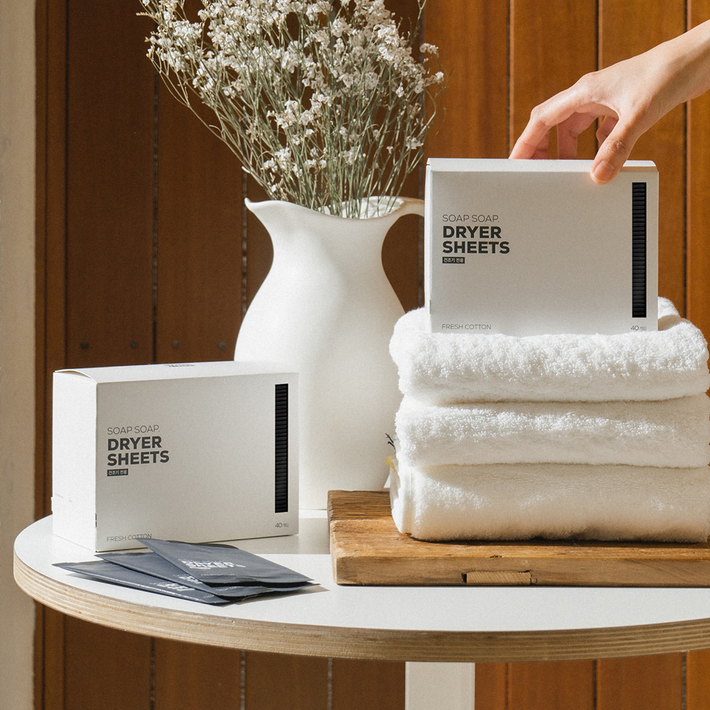 소프소프 드라이시트 40매입 x 2 set - 건조기 섬유유연제 시트