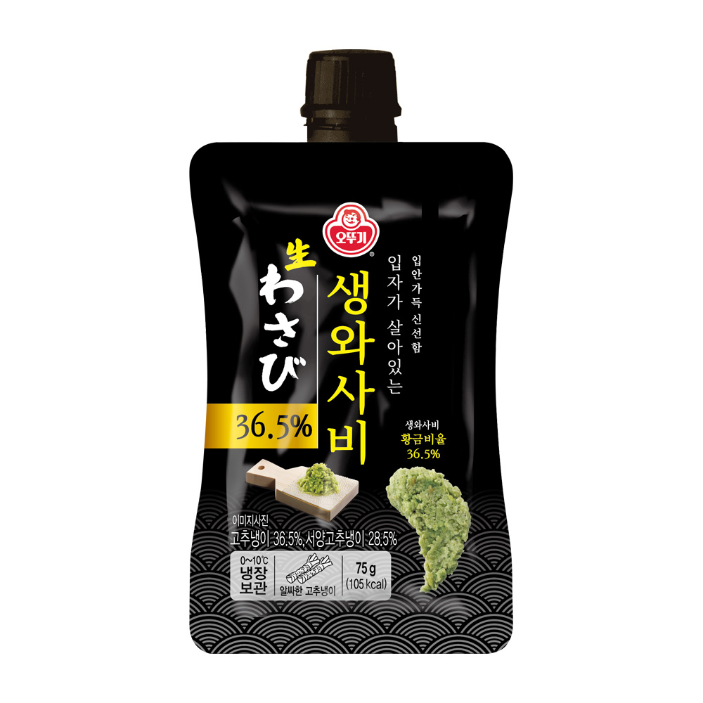 오뚜기 입자가살아있는생와사비36.5% 냉장 75g