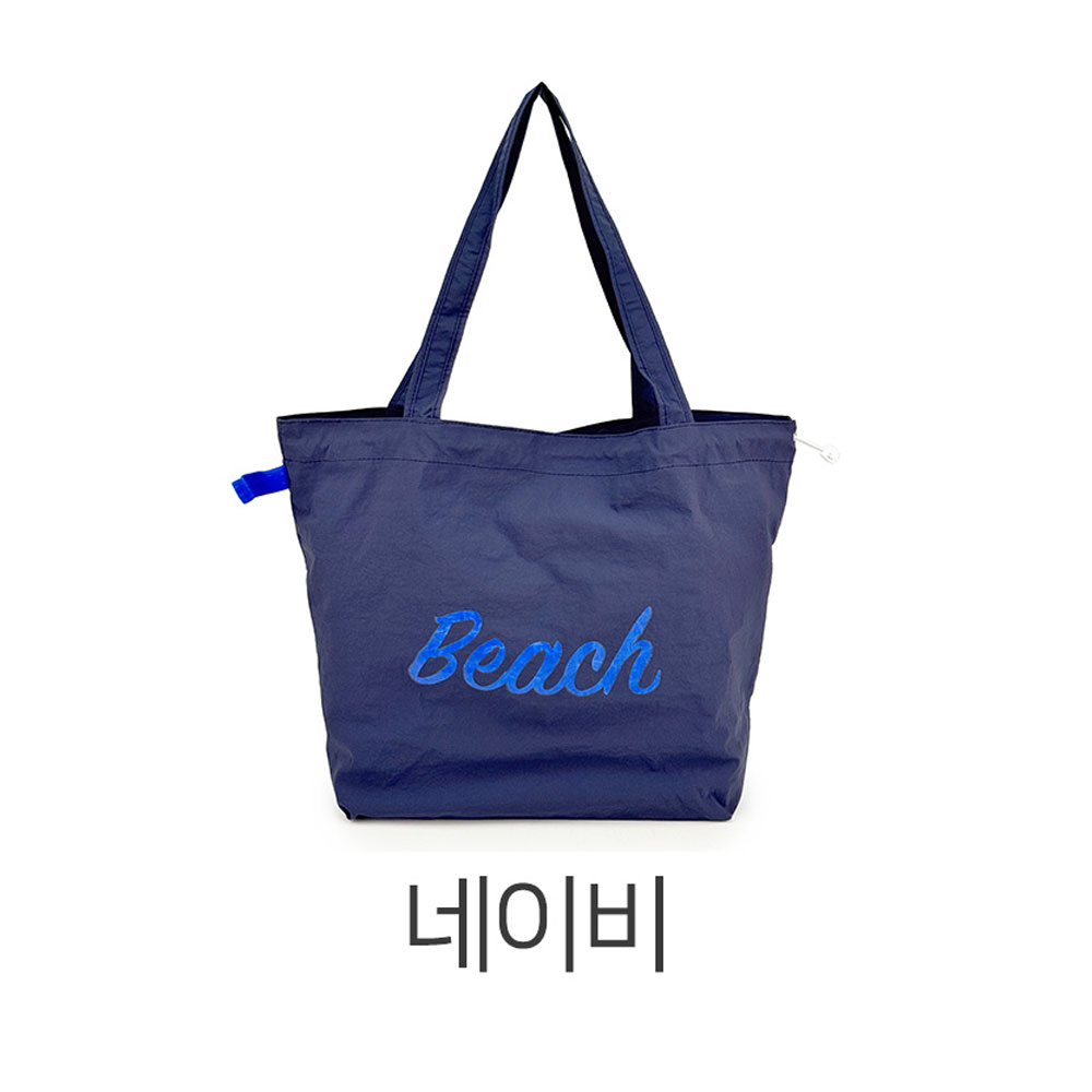가벼운 나일론 빅사이즈 조리 숄더백 경량 큰 대형 쇼퍼백 라지 초경량 시장 마트가방 - 상세 이미지 2