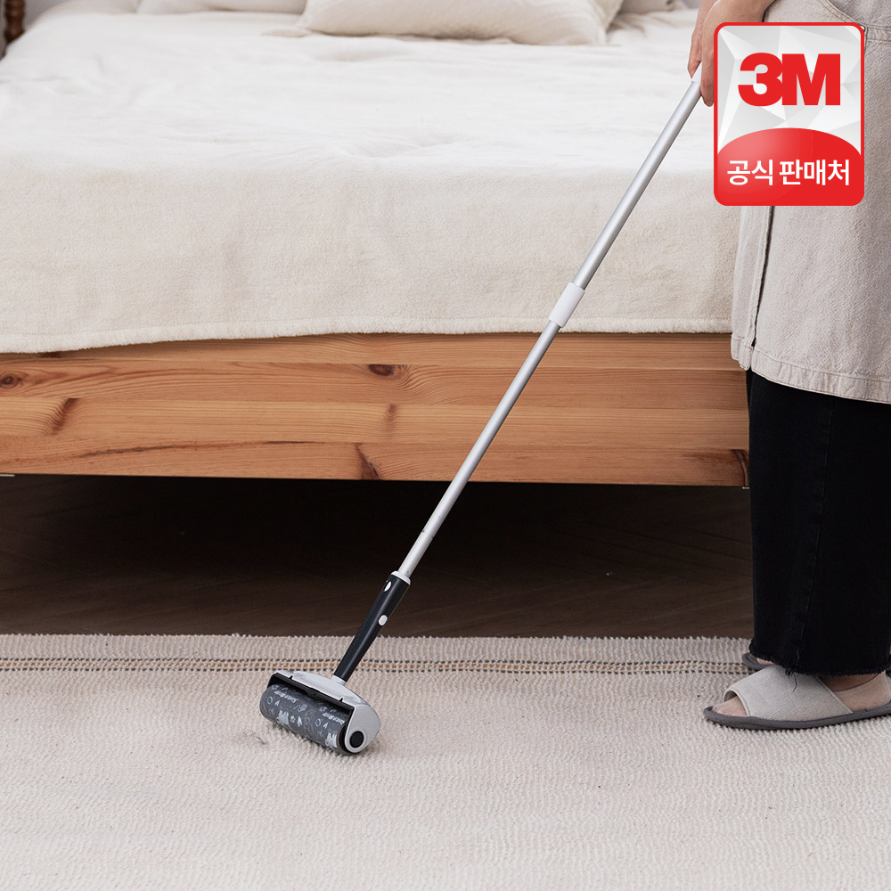 3M 돌돌이 테이프클리너 클린컷 대형팩(롱핸들 1개+장착 리필 1개) 스카치브라이트 롤크리너 돌돌이밀대