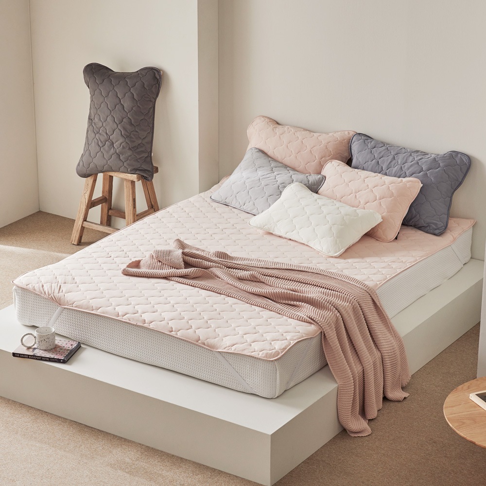 파미지오 마이크로화이버 누빔 매트리스 침대패드 싱글~킹 5color